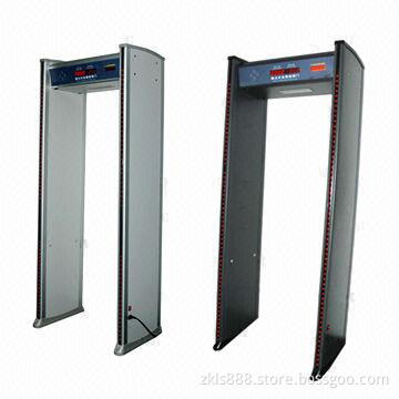 Walk-through Metal Detector, Security Door with Alarm, LED Light, 6 Detection Zones and OEM Mark